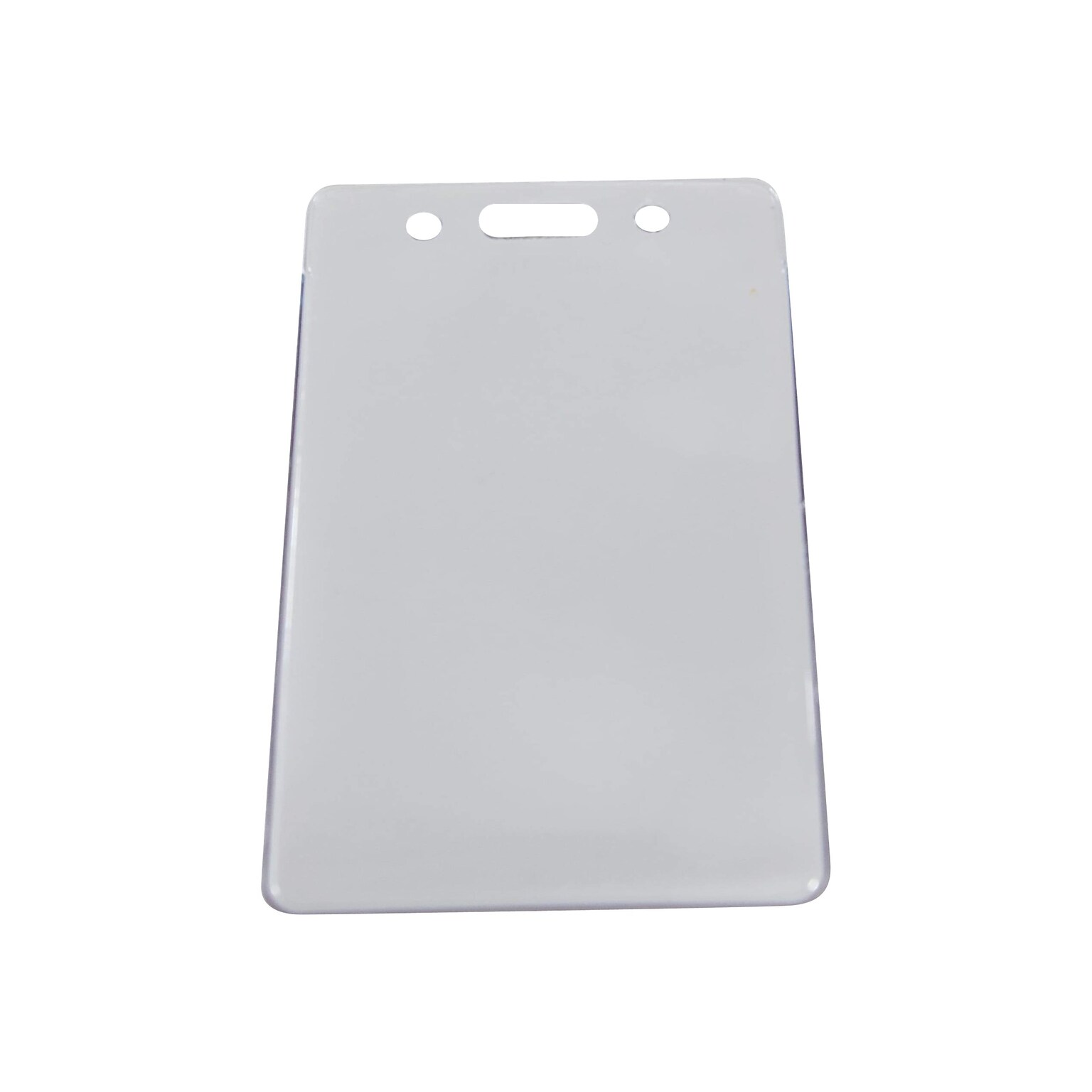 Baugmartens SICURIX Standard ID Badge Holders, Clear, 12/Pack (67820)