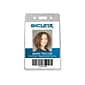 Baugmarten's SICURIX Standard ID Badge Holders, Clear, 12/Pack (67820)