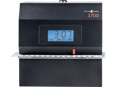 Pyramid Punch Card Time Clock System, Black (3700)