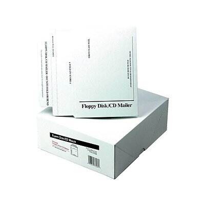 5.13 x 5 Peel & Seal Fiberboard Mailers, CD/DVD, 25/Box (QUAE7265)