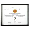 DAX Wood Certificate Frame, Black (N17981BT)