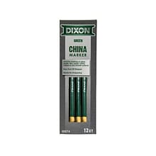 Dixon Phano Bold Tip China Markers, Green, Dozen (00074)