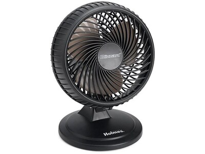 Holmes Lil Blizzard 12-inch 2-Speed Oscillating Desk Fan, Black (HAOF87BLZ-UC)