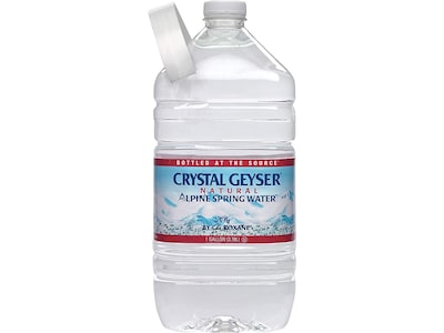 Crystal Geyser Alpine Spring Water, 128 oz., 6/Carton (CGW12514CT)