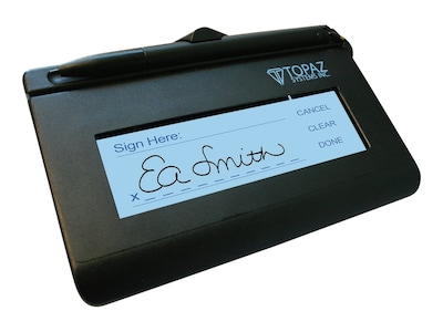 Topaz SignatureGem T-L462 1x5 LCD Signature Capture Pad; HID-USB (T-LBK462-HSB-R)
