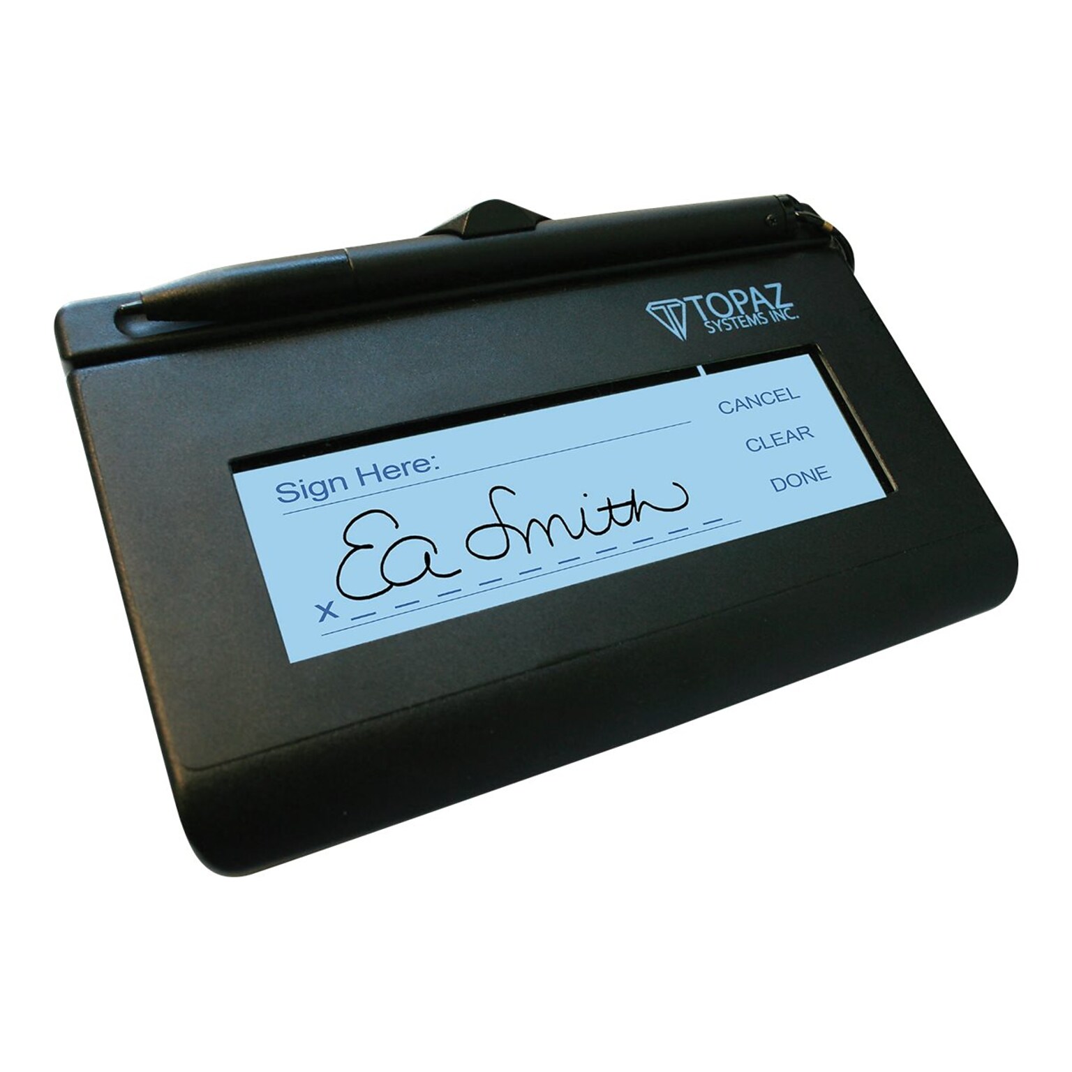 Topaz SignatureGem T-L462 1x5 LCD Signature Capture Pad; HID-USB (T-LBK462-HSB-R)