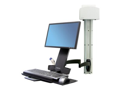 Ergotron 200 Series Combo Monitor Arm, Up to 24" Monitor, Black (45-230-200)