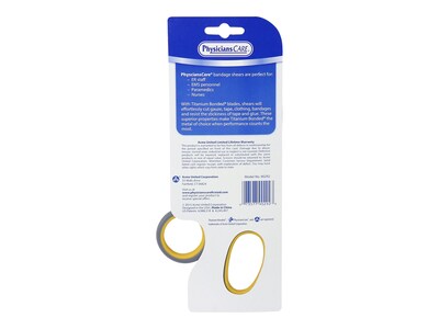 First Aid Only 7" Bandage Shears, Titanium Bonded, Each (90292)