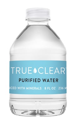 True Clear™ Purified Bottled Water, 8 fl oz. Bottles, 24/Carton (TC54595)