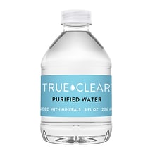 True Clear™ Purified Bottled Water, 8 fl oz. Bottles, 24/Carton (TC54595)