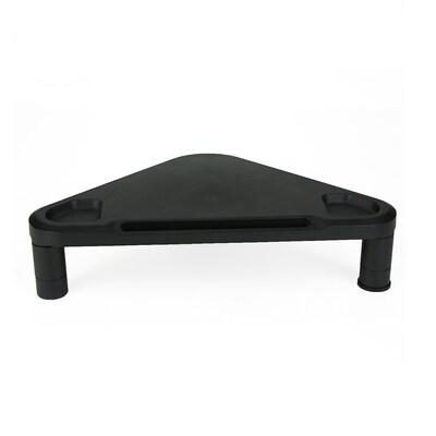 Mind Reader Plastic Triangle Monitor Stand, Durable Monitor Riser, for Computer, Laptop, PC, MacBook, Black (PLTRISTA-BLK)