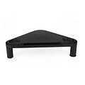 Mind Reader Plastic Triangle Monitor Stand, Durable Monitor Riser, for Computer, Laptop, PC, MacBook, Black (PLTRISTA-BLK)