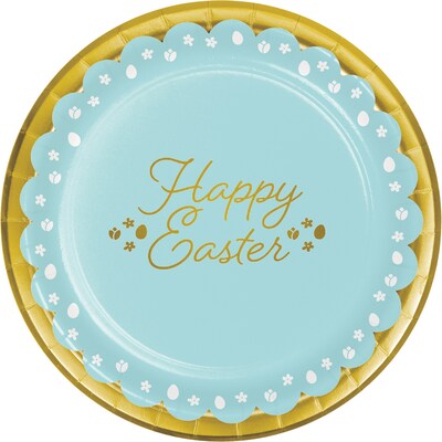 Creative Converting Golden Easter Paper Plates, 24 Count (DTC335298DPLT)