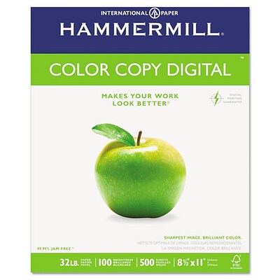 International Paper Color Copy Paper, 8.5 x 11, 32 lbs., 4000/Carton