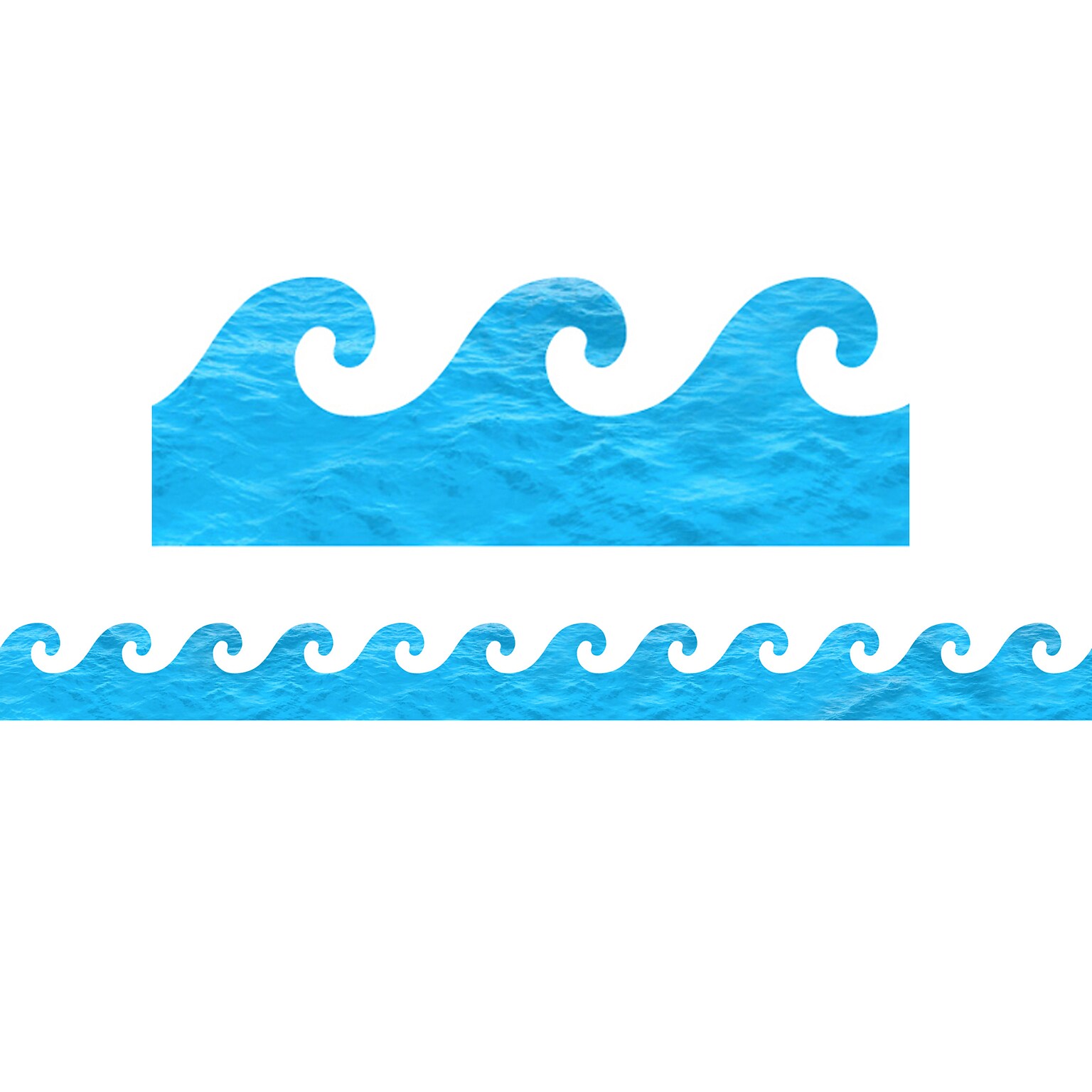 Hygloss Ocean Waves Die Cut Border, 6 Packs (HYG33657)
