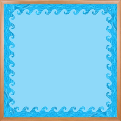 Hygloss Ocean Waves Die Cut Border, 6 Packs (HYG33657)