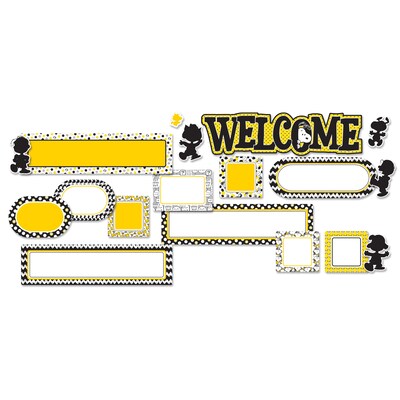 Eureka Peanuts® Touch of Class Welcome Mini Bulletin Board Set, 18 pieces (EU-847075)