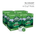 Green Mountain Dark Magic Coffee, Keurig® K-Cup® Pods, Dark Roast, 96/Carton (4061)