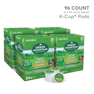 Green Mountain Our Blend Coffee, Light Roast, 0.33 oz. Keurig® K-Cup® Pods, 96/Carton (GMT6570CT)