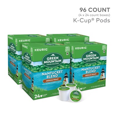 Green ain Nantucket Blend Coffee, Keurig® K-Cup® Pods, Medium Roast, 96/Carton (6663)