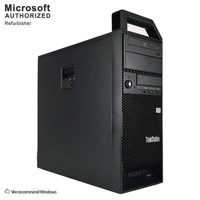 Lenovo ThinkStation S20 Refurbished Desktop Computer, Intel Xeon W3550, 8GB Memory, 2TB HDD (S18VFTLEDT03P82)