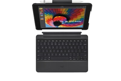 Logitech 920-009040 Slim Detachable Backlit Bluetooth Keyboard Case for 9.7 iPad (5th & 6th Generation), Black