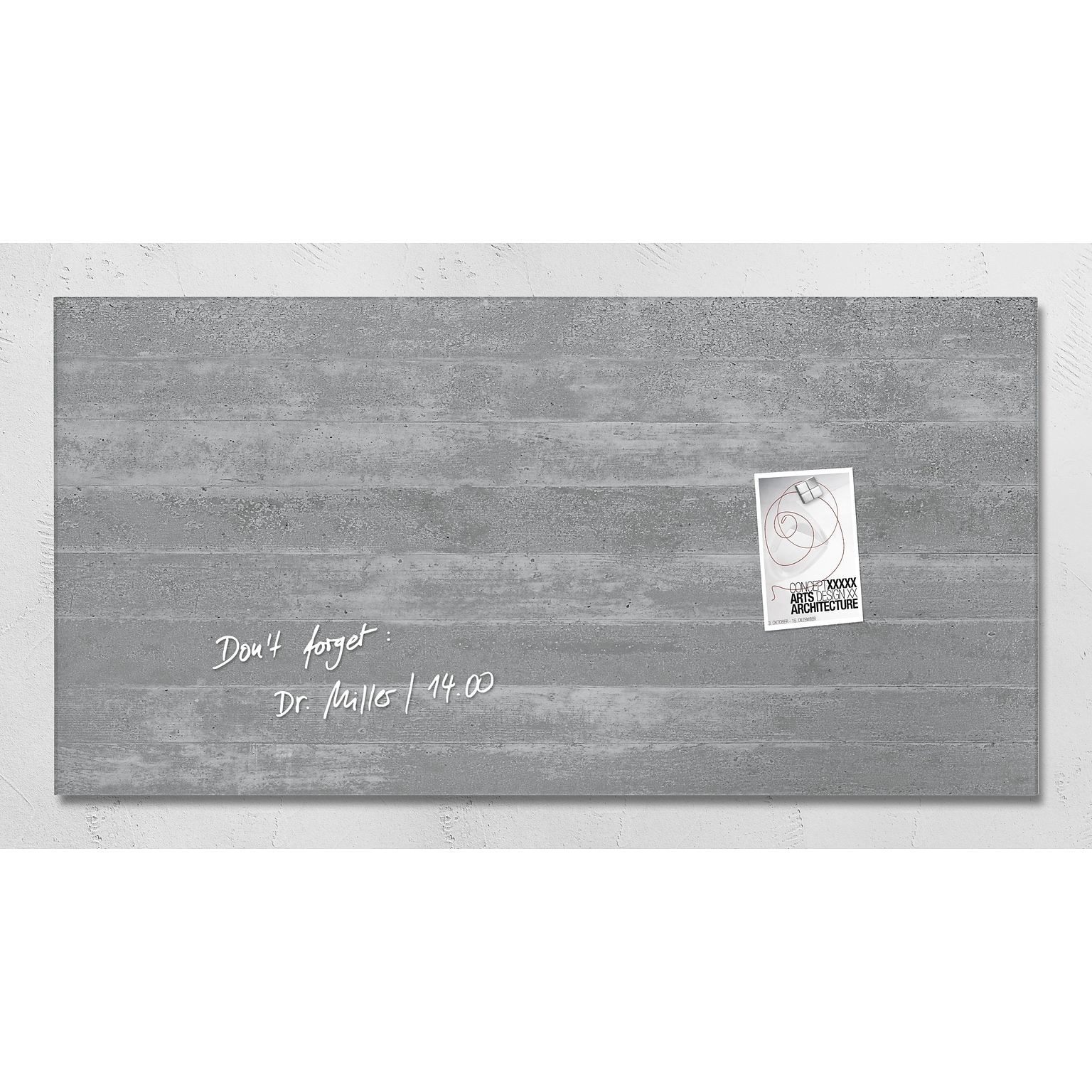 Sigel Magnetic Glassboards Glass Dry-Erase Whiteboard, 3 x 2 (GL148)