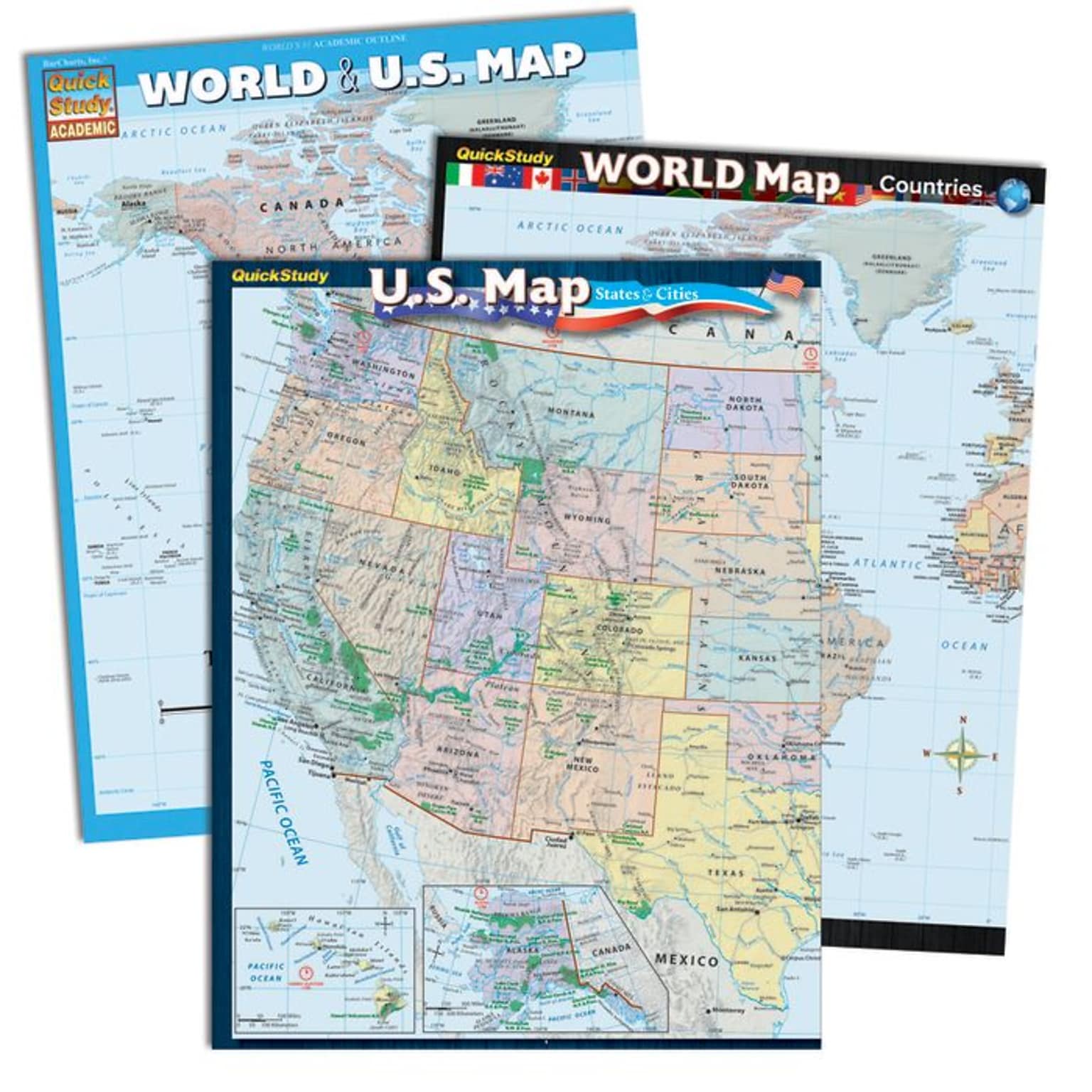 QuickStudy World & U.S. Reference Set (2498003)