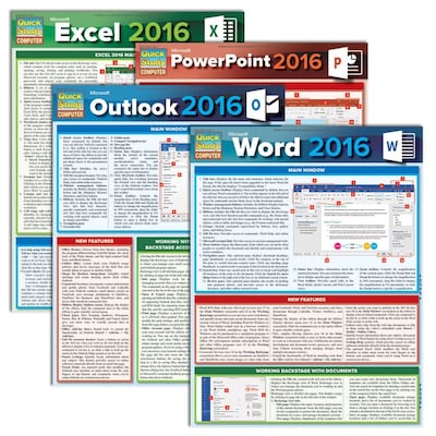 QuickStudy Microsoft Office 2016 Reference Set (2498006)