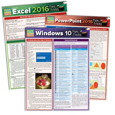 QuickStudy Microsoft Office 2016 - Shortcuts Reference Set (2498005)