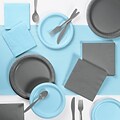 Creative Converting Gray and Pastel Blue Party Supplies Kit (DTCPBGRY2A)