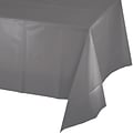Creative Converting Glamour Gray Plastic Tablecloths, 3 Count (DTC339631TC)