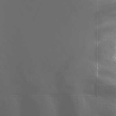 Creative Converting Glamour Gray 2 Ply Beverage Napkins, 150 Count (DTC339642BNAP)