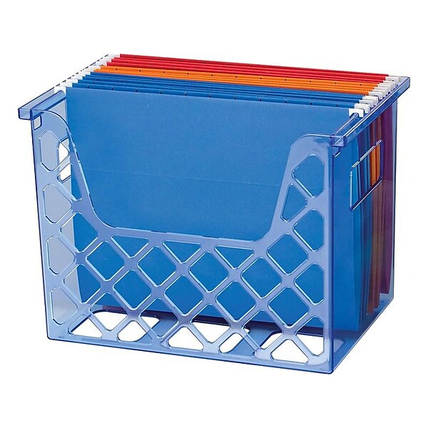 OfficeMate Glacier Desk Top File Organizer, Blue (23221)