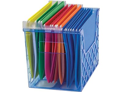 OfficeMate Glacier Desk Top File Organizer, Blue (23221)