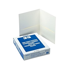Oxford Twin Portfolio Folders, White, 25/Box (OXF 57504)