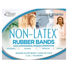 Alliance Non-Latex Multi-Purpose Rubber Bands, #64, 0.25 Lb. Box, 95/Box (42649)