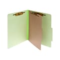 ACCO Pressboard Classification Folders, Letter Size, 1 Divider, Leaf Green, 10/Pack (A7015044)
