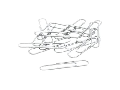 ACCO Economy #1 Paper Clips, Silver, 100/Box (A7072380)