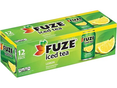 Fuze Iced Lemon Tea, 12 oz., 24/Carton (00080793808694)