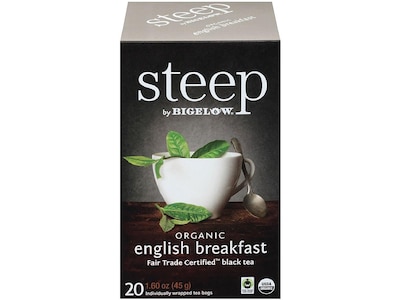 Steep English Breakfast Tea Bags, 20/Box (17701)