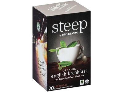 Steep English Breakfast Tea Bags, 20/Box (17701)