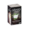 Steep English Breakfast Tea Bags, 20/Box (17701)