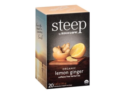 Steep Herbal Tea Bags, 20/Box (17704)