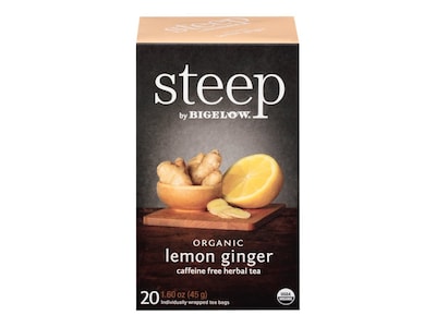 Steep Herbal Tea Bags, 20/Box (17704)