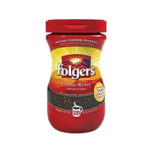 Folgers Classic Roast Instant Coffee, Medium Roast (SMU20629)