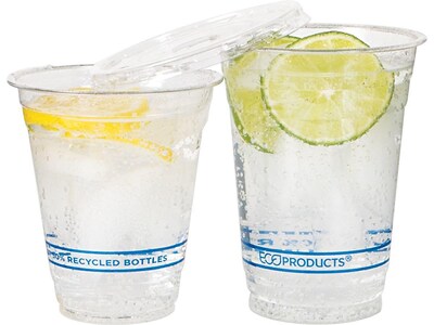 Eco-Products BlueStripe Cold Cups, 16 Oz., Blue/Transparent, 1000/Carton (EP-CR16)