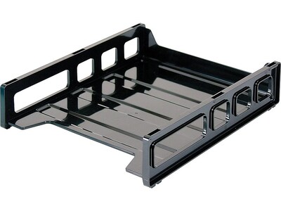 OfficeMate Front Loading Letter Tray, Black (21032)
