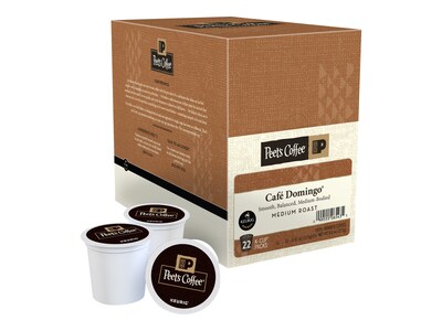 Peets Coffee Café Domingo Coffee Keurig® K-Cup® Pods, Medium Roast, 22/Box (6543)