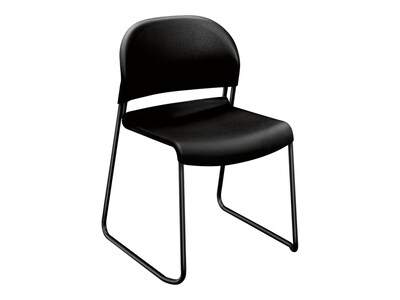 HON GuestStacker Plastic Banquet/Reception Chairs, Onyx, 4/Pack (HON4031ONT)